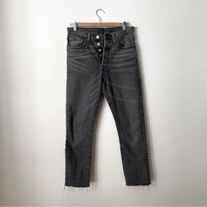 Levi’s 501 Skinny High Rise | washed black